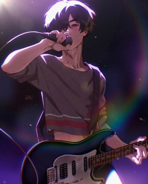 Guitar Drawing, Iconic Art, Best Anime, Anime Drawings Boy, Pose Reference Photo, Art Poses, Drawing Poses, Drawing Reference Poses, Art Block