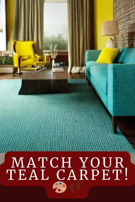 Teal Carpet In Your Space? Find Out Which Paint Colors Will Bring Out Its Best And Transform Your Room Into A Design Haven. 🌊🖌️ #WhatColorPaintGoesWithTealCarpet #HomeDecor #InteriorDesign #TealCarpet #RoomMakeover #PaintingTips #HomeStyling #ColorHarmony #WallColor #DecorInspiration #HouseDecor #LivingRoomStyle #BedroomDesign #CreativeInteriors #HomeTrends #ElegantDecor #DIYHomeProjects #StylishHome #ChicInteriors Sophisticated Teal Behr Color Palettes, Teal And Mustard Yellow Area Rug, Teal Pattern Rug, Teal Carpet, Teal & Gold Rugs, Choosing Paint Colours, Choosing Paint, Innovative Furniture, Color Harmony