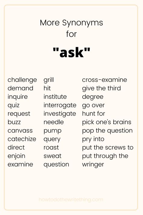 Synonyms For Annoyed, Synonyms For Because, Synonyms For Asked, Word Synonyms, Better Synonyms, Taal Posters, Argumentative Essay Topics, Aesthetic Writing, Writing Inspiration Tips