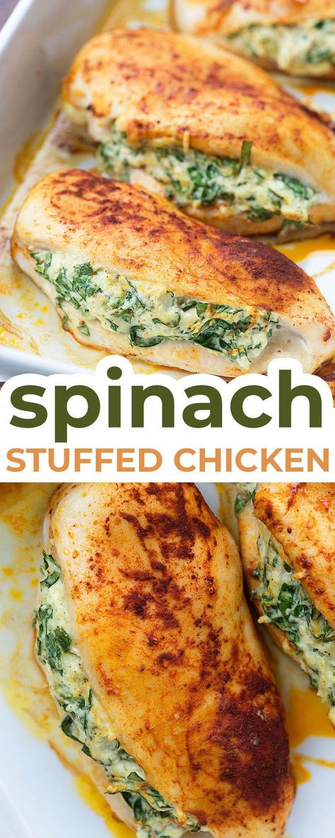 Easy Stuffed Chicken Breast Recipes, Easy Stuffed Chicken Breast, Keto Quiche, Healthy Low Carb Dinners, Stuffed Chicken Breasts, Healthy Low Carb, Idee Pasto, Keto Pancakes, Chicken Breast Recipes Healthy