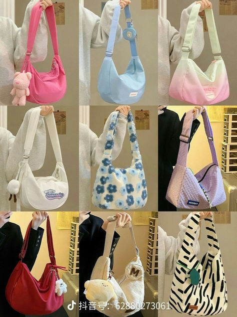 Korean Bags, Korean Bag, Stylish School Bags, Tas Bahu, My Style Bags, Trendy Purses, Aesthetic Bags, Girly Bags, Quick Outfits