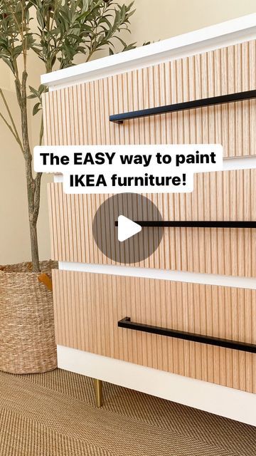 Mary Lindloff on Instagram: "Comment “link” and I’ll send you the link to the full tutorial with supplies linked! 

Ikea furniture is amazing for furniture flips because it often has such a basic design. It gives you a clean place to start - no ornate designs to deal with! I’m frugal so I always look for second-hand ikea pieces to buy off Facebook Marketplace or from a thrift store.

Happy furniture flipping in 2024!

#furnituremakeover #furnituretransformation #furnituremakeover #paintedfurniture #ikea #ikeahack #ikeafurniture #furnitureflipper #furnitureflipping" How To Make Ikea Furniture Look Like Wood, Thrift Flip Furniture, Paint Ikea Furniture, Ikea Pieces, Furniture Styles Guide, Cheap Furniture Makeover, Ikea Furniture Makeover, Painting Ikea Furniture, Ikea Makeover