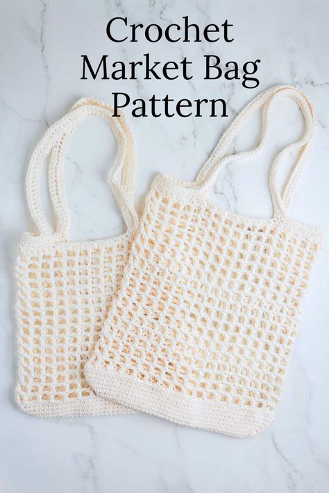 Ready to crochet your own market bag? Our pattern is perfect for creating a durable and stylish tote. Grab your cotton yarn and 5mm hook and start crafting today. Durable Crochet Bag, Market Crochet Bag Free Pattern, Market Bags Crochet, Crochet Small Market Bag, Farmers Market Bag Crochet Free Pattern, Crochet Cotton Market Bag Free Pattern, Bag Pattern Crochet Free, Crochet Bag Market, Crocheted Market Bag Patterns Free