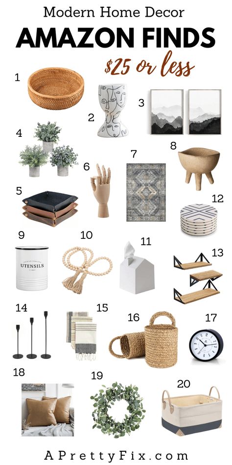 List Of Home Decor Items, House Decor Amazon, Bedroom Inspo Amazon, Amazon Entryway Decor, Amazon Home Living Room, Amazon Canada Home Decor, Modern Cozy Decor, Room Decor Items From Amazon, Amazon Influencer Home Decor