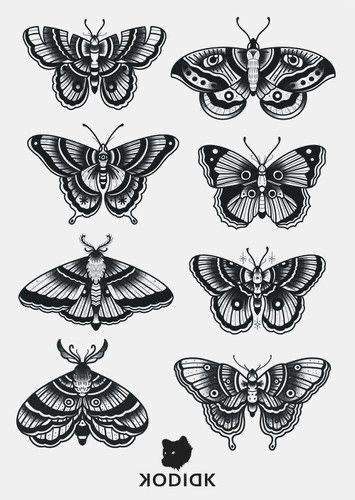 Black Butterflies Tattoo, Tattoo Styles Oldschool, Butterfly Traditional Tattoo, Casual Tattoo, Mariposas Tattoo, Butterflies Tattoos, Removable Tattoos, Traditional Moth Tattoo, Traditional Butterfly Tattoo