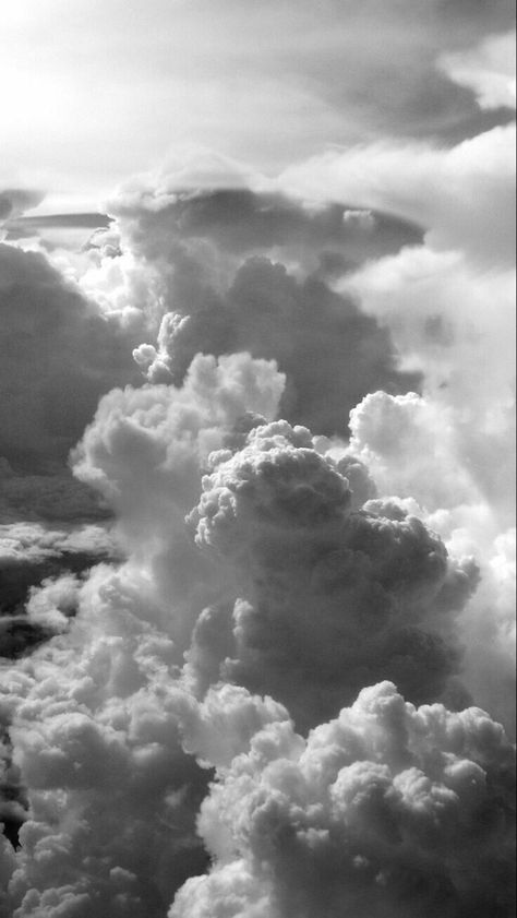 Pixel Wallpaper, Clouds Wallpaper Iphone, Grey Wallpaper Iphone, White Wallpaper For Iphone, Black And White Photo Wall, Black And White Picture Wall, Tapeta Galaxie, Dark Clouds, Cloud Wallpaper