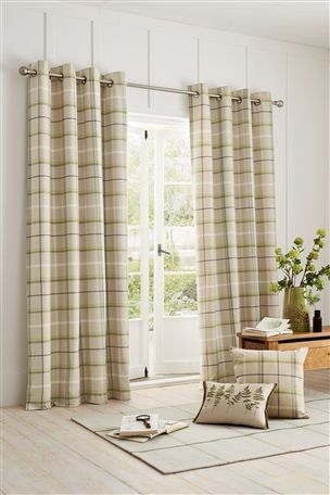 Tim's room Checked Curtains, Tweed Curtains, Textiles Portfolio, Tartan Curtains, Charcoal Curtains, Curtains Green, Curtains Dunelm, Check Curtains, Cream Curtains