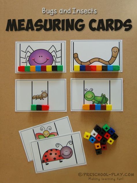 Images By Marta On Matemáticas | Math Activities Preschool Measurement Kindergarten, Literacy Activities Preschool, Insects Preschool, Bugs Preschool, Insect Activities, Measurement Activities, Insects Theme, Prek Math, Creative Curriculum