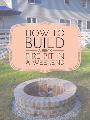 Fire Pit Gallery, Outside Fire Pits, Diy Outdoor Fireplace, Brick Fire Pit, Outdoor Fire Pit Designs, Fire Pit Ring, Fire Pit Furniture, Fire Pit Designs, Diy Fire Pit