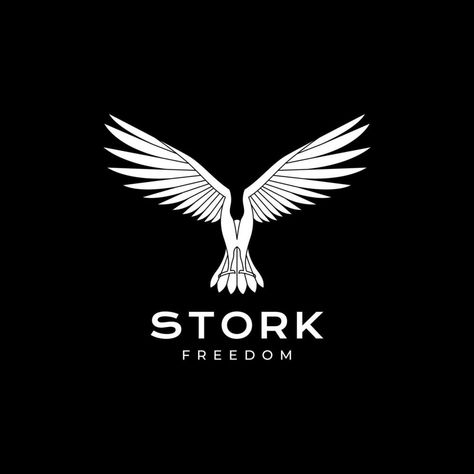 Stork Logo, Vector Logo, Vector Art, Vector Free, Logo Design, Clip Art, ? Logo, Design, Art