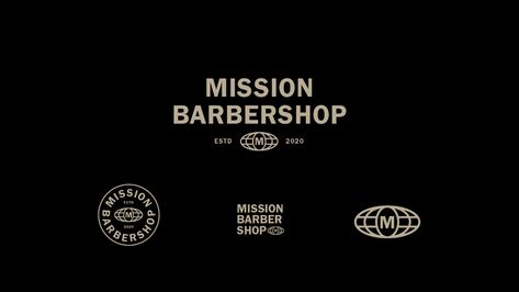 Mission Barbershop | Longitude° Barbershop Branding, Barber Branding, Logo Barber, Barbershop Logo, Cloth Logo, Print Collateral, Small Business Branding, Graphic Design Tips, News Studio