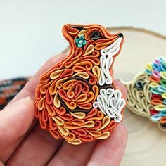 I Make Jewelry From Polymer Clay In Unusual Style Clay Fox, Polymer Clay Kunst, Fox Jewelry, Polymer Clay Diy, Polymer Clay Animals, Make Jewelry, Animal Brooch, Fimo Clay, Quilling Art