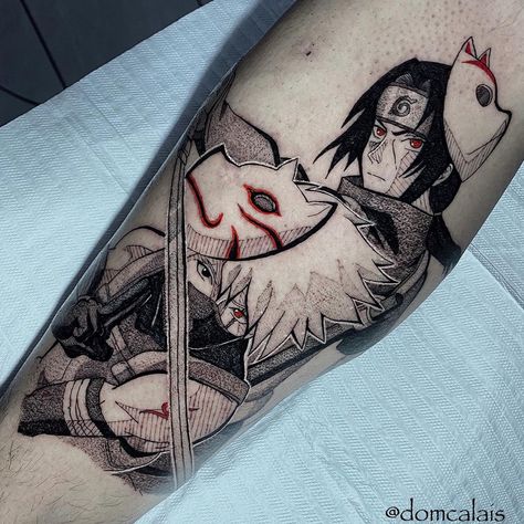 Dom Calais - Anime Tattoo on Instagram: “Kakashi e Itachi Anbu . . . . . . . #animeworld #animeedits #animefan #animetattoo #animetattoos #anime #manga #otaku #otakutattoo…” Kakashi Tattoo Anbu, Itachi And Kakashi Tattoo, Kakashi Anbu Mask Tattoo, Kakashi And Itachi Anbu, Kakashi Anbu Tattoo, Anbu Mask Tattoos, Kakashi Hatake Tattoo, Kakashi Anbu Mask, Anbu Tattoo