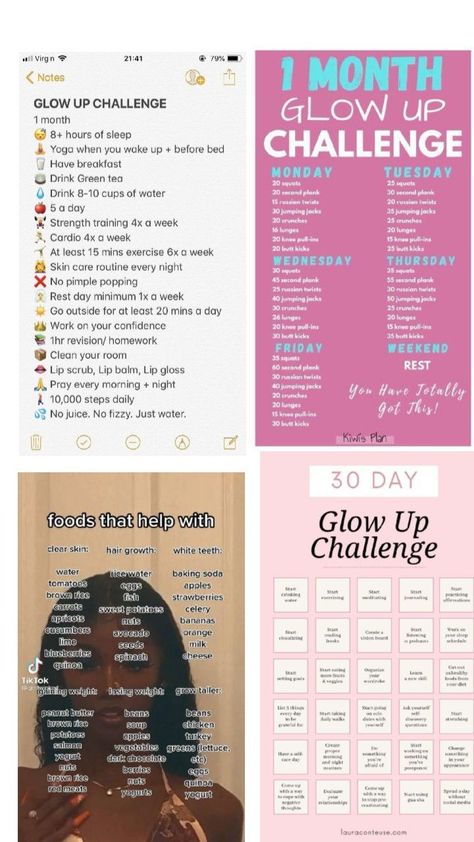 how to glow by work out by food by tips and tricks One Month Glow Up Challenge, 1 Month Challenge, 1 Month Glow Up Challenge, Month Glow Up Challenge, Glow Up Challenge, Month Challenge, 8 Hours Of Sleep, Russian Twist, At Home Workout Plan