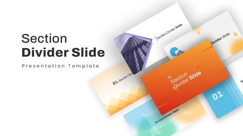 The Section divider PowerPoint template enables presenters to stop and start a new page with the help of section dividers. These are customizable divider slides used in educational and business PowerPoint presentations. These six-slide PowerPoint variations offer section breaks with vector graphical representations. The topic separators allow users to organize their thoughts before moving to The post Section Divider PowerPoint Template appeared first on SlideBazaar. Section Divider Page Design, Divider Slide Design Powerpoint, Company Profile Presentation, Business Powerpoint Presentation, Slide Presentation, Powerpoint Presentations, Powerpoint Slide, Slide Design, Business Profile