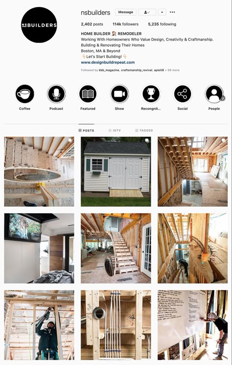 A list of the best Instagram accounts that focus on construction practices and techniques Home Builder Instagram Feed, Contractor Instagram Feed, Carpentry Instagram Feed, Construction Company Instagram Feed, Architect Instagram Feed, Construction Instagram Feed, Architecture Instagram Feed, Construction Social Media, Modern Chicken Coop