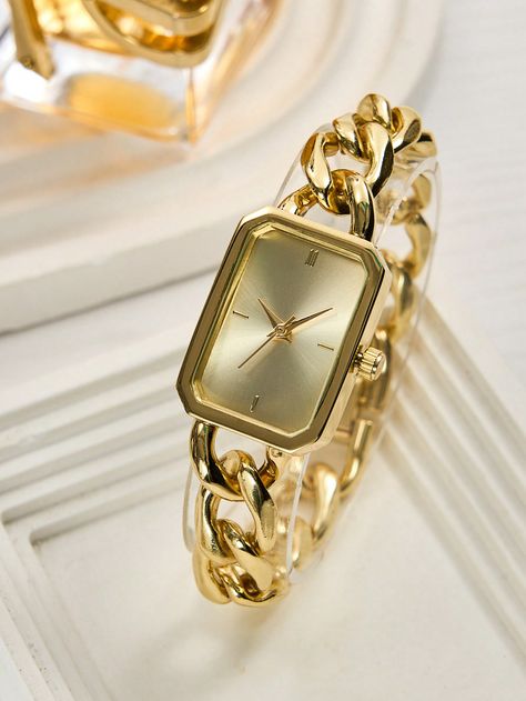 1pc Ladies' Stainless Steel Chain Bracelet Quartz Small WatchI discovered amazing products on SHEIN.com, come check them out! Small Watches Women, Gift For Students, Small Watch, Watch For Women, Student Gifts, Steel Chain, Stainless Steel Chain, Quartz Watch, Chain Bracelet