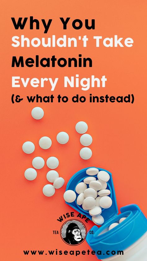 Melatonin has become the fourth most popular supplement among U.S. adults. In fact, many of your sleep-deprived friends, health-conscious social media pages you follow, or even you, have probably sworn by melatonin’s ability to aid in sleep. This has led to an increasing number of people (maybe even you) turning to melatonin to help them fall asleep at night, on the regular. However, this may have got you thinking about whether it is even safe to take melatonin every night? How Can I Sleep, Sleep Hygiene, Night Shadow, Sleep Supplements, Natural Sleep Aids, Sleep Deprived, Sleep Remedies, Natural Sleep Remedies, Herbal Tea Blends