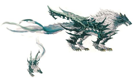 Fenrir Concept Art - Final Fantasy XVI Art Gallery Art Final, Monster Hunter Art, Dragon Dreaming, Fantasy Wolf, Final Fantasy Art, Fantasy Beasts, Game Concept Art, Mythical Creatures Art, Monster Design