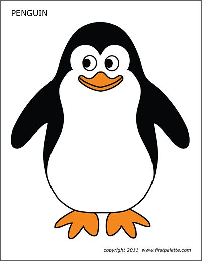 Penguin | Free Printable Templates & Coloring Pages | FirstPalette.com Penguin Free Printable, Animal Learning Activities, Penguin Template, Penguin Printable, Preschoolers Activities, Tacky The Penguin, January Preschool, January Theme, Infant Daycare