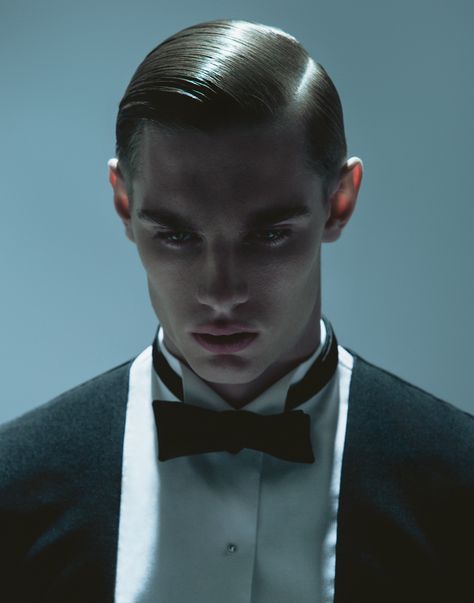 Slicked Hair Men, Mens 50s Hairstyles, Brylcreem Hairstyles, Sleek Back Hair, 50s Hairstyles, Rockabilly Hair, Editorial Hair, Hairstyle Inspiration, Mens Editorial