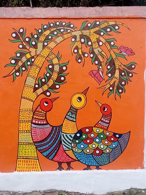 Warli Painting, Gond Art, Indian Traditional Paintings, Gond Painting, Kalamkari Painting, Art Therapy Projects, Portraiture Painting, Folk Art Flowers, Mandala Art Lesson