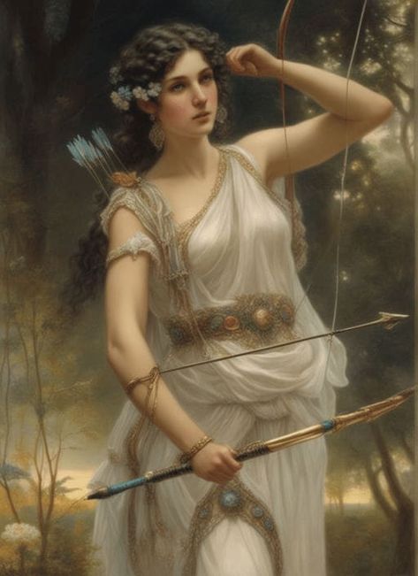 Artemis: Goddess of The Hunt by thewritingnook _ | Contra Cary Agos, Artemis Aesthetic, Artemis Greek Goddess, Greek Goddess Art, Goddess Of The Hunt, Famous Legends, Artemis Goddess, Greek Goddesses, Greek Pantheon