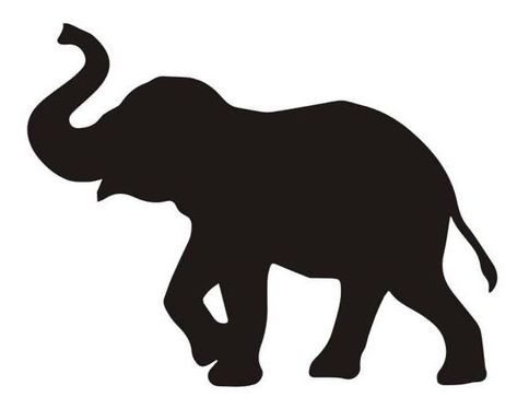 Elephant Stencil, Återvinna Jeans, Elephant Outline, Elephant Clip Art, Elephant Silhouette, Animal Stencil, Elephant Drawing, Silhouette Painting, Silhouette Stencil