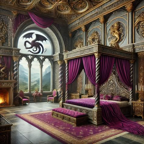 Medieval Themed Bedroom, Castle Princess Bedroom, Palace Rooms Bedrooms, Fantasy Princess Bedroom, Fantasy Royal Bedroom, Fantasy Castle Bedroom, Descendants Genderbend, Roleplay Pictures, Medieval Bedroom