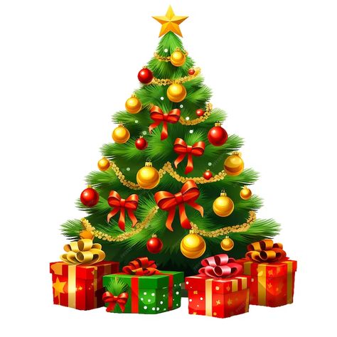 Christmas Tree Clipart Free, Christmas Tree With Presents, Christmas Tree Png, Christmas Sheet Music, Christmas Tree Clipart, Christmas Tree Star, Christmas Tree And Santa, Tree Png, Santa Claus Christmas Tree