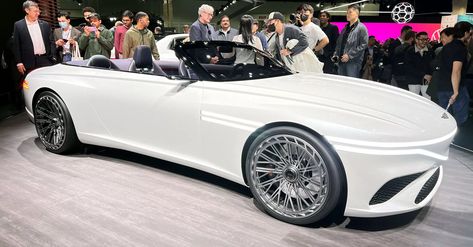 Genesis X Convertible Concept Is So Beautiful You May Need To Do A Double Take | Carscoops Double Take, Design Language, Audio System, So Beautiful, Exterior Design, Elegant Design, Antique Cars, Convertible, Cars Trucks