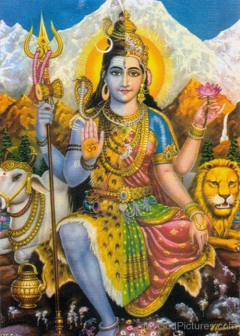 Ardhanarishvara Photo - God Pictures Ardhanarishvara Shiva Shakti, Namah Shivaya, Aadi Shakti, Shiva Parvati Images, Lord Hanuman Wallpapers, Lord Shiva Family, Shiva Photos, Lord Murugan, Lord Shiva Hd Images