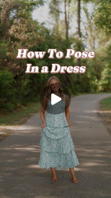 Jen Jetzer on Instagram: "Easy poses for a dress 👗👗 | Save for later   #howtopose #photography #houstonphotographer #texasphotographer" How To Pose In A Gown For Pictures, Road Portrait Photography, Easy Outdoor Photoshoot Ideas, How To Pose With A Dress Long, Poses For Outdoor Photoshoot Women, How To Pose In Dress For Pictures, How To Pose For Pictures In A Dress, Poses Dress Photo Ideas, Posing For Pictures In A Dress