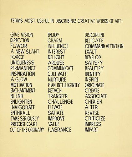 Creative words to describe your art in your artist's statement Middle School Art, Art Critique, Art Handouts, John Baldessari, Art Criticism, Art Worksheets, Piece Of Paper, High School Art, Artist Statement