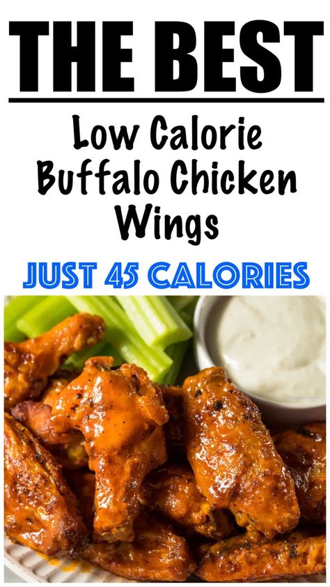 Healthy Buffalo Chicken Wings, Low Cal Chicken Wings, Low Calorie Chicken Wing Recipes, Low Carb Chicken Wings Air Fryer, Low Calorie Wings, Low Calorie Chicken Wings, Healthy Buffalo Wings, Healthy Chicken Wing Recipes, Healthy Hot Wings