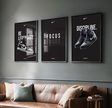 This Digital Prints item by CimbarDigitalCo has 141 favorites from Etsy shoppers. Ships from United States. Listed on Jun 2, 2024 Just Do It Poster, Poster Nike, Mens Apartment Decor, Noir Poster, Poster Motivation, Nike Motivation, Nike Poster, It Poster, Poster Set Of 3