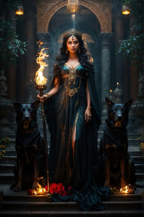 Neet 2024, Goddess Hecate, Hecate Goddess, Goddess Costume, Female Character Inspiration, Hades And Persephone, Feminine Art, Jeon Jungkook Photoshoot, Fantasy Gowns