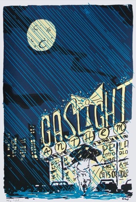 Gaslight Anthem. Anthem Wallpaper, The Gaslight Anthem, Brian Fallon, Concert Art, Gaslight Anthem, Cat's Cradle, Chris Williams, Music Posters, Tour Posters