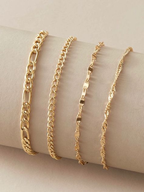 خواتم خطوبة, قلادات متدلية, Ringe Gold, Gold Bracelet For Women, Gold Bracelets, Chain Fashion, Classy Jewelry, Jewelry Lookbook, Jewelry Photography