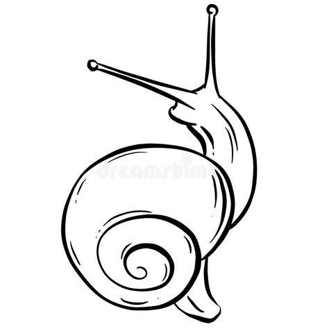 Trippy Snail Drawing, Snail Graphic Design, Simple Snail Drawings, Snail Line Art, Snail Line Drawing, Snail Stencil, Snail Drawing Illustrations, Tiny Snail Tattoo, Snail Shell Drawing