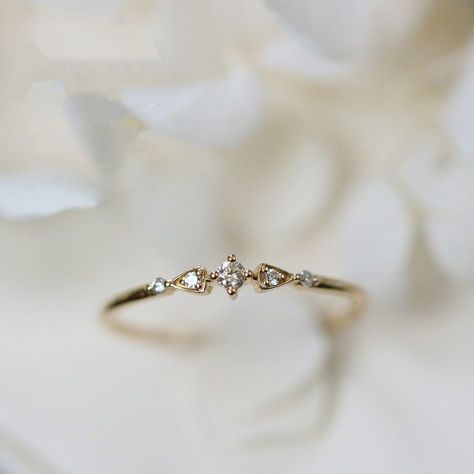 Dainty 14k Gold Plated S925 Sterling Silver Diamond Banquet Stackable Ring Gold Rings Statement, Dainty Engagement Rings Vintage, Vintage Rings Engagement Simple, Dainty Pinky Ring, Small Simple Wedding Rings Engagement, Engagement Rings Minimal, Women’s Rings, Dainty Vintage Engagement Rings, Simplistic Wedding Rings