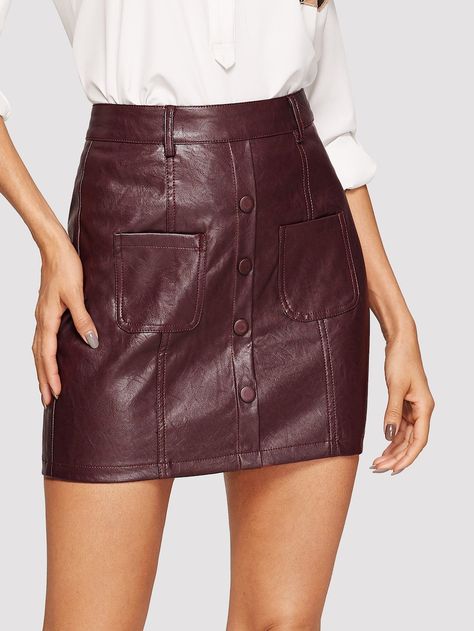 Leather Skirt Outfit Summer, Mini Leather Skirt Outfit, Autumn Wishlist, Leather Dress Outfit, Mini Leather Skirt, Spring Skirt Outfits, Short Leather Skirts, Leather Skirt Outfit, Pu Leather Skirt