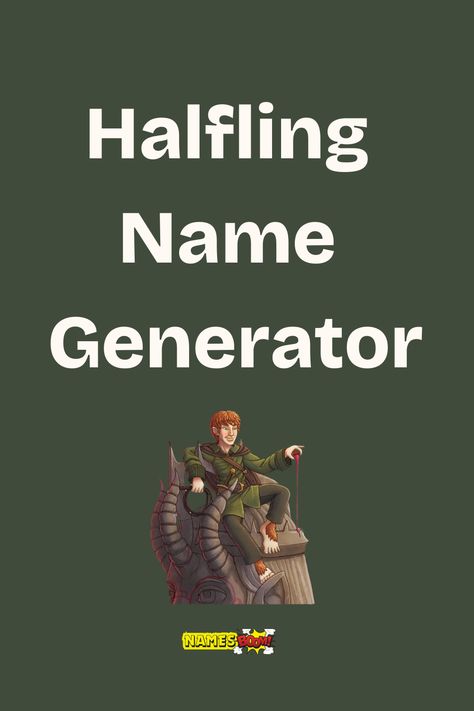 halfling name generator Dnd Halfling Names, Dnd Name Ideas, Halfling Dnd, Dnd Names, Dnd Halfling, Fantasy Names, Character Making, Female Names, Name Generator