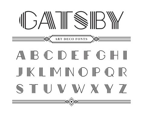 Art Deco Font Free, Gatsby Font, Artsy Fonts, Art Deco Lettering, Royalty Free Fonts, Art Deco Fonts, Modern Fonts Free, Art Deco Font, Lettering Styles Alphabet