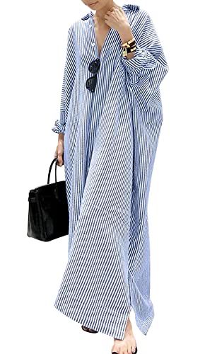 Cold Fashion, Striped Shirts, Maxi Shirts, Linen Shirt Dress, Striped Shirt Dress, Maxi Shirt Dress, Comfortable Room, Dress Spring, Cotton Maxi