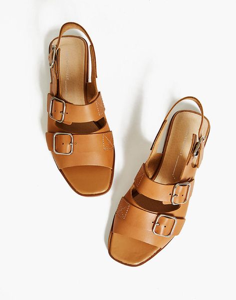 Work Sandals, Intentionally Blank, Shoes World, Tan Sandals, Trending Sandals, Brown Leather Sandals, Only Shoes, Buckle Sandals, Brown Sandals