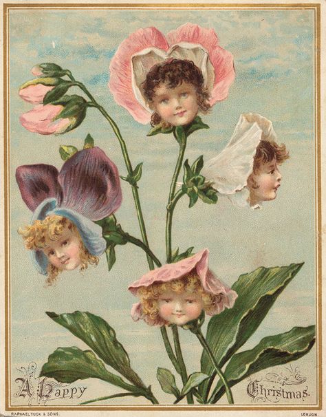 Vintage Bizarre, Images Victoriennes, Victorian Christmas Cards, Weird Vintage, Creepy Vintage, Arte Peculiar, Creepy Christmas, Easter Postcards, New Year Greeting Cards