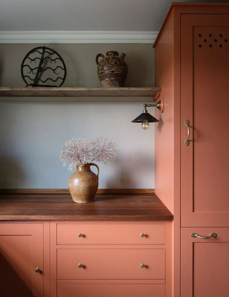 Best Kitchen Cabinet Paint, House Pantry, Paint Trends, Painted Kitchen Cabinets Colors, Best Kitchen Cabinets, Cabinet Paint Colors, Pantry Ideas, Kitchen Cabinet Colors, Red Kitchen