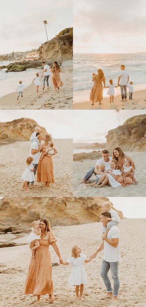 Neutral Beach Pictures Family, Lifestyle Family Beach Session, Family Of 5 Beach Photoshoot, Beach Family Photos Outfits 2023, Beach Photo Session Outfits, Flowy Dress For Beach Pictures, Family Poses Beach, Lake Photoshoot Ideas Family, Beach Family Of 5 Photos