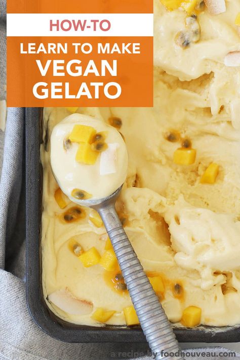 Dairy Free Gelato Recipe, Gelato Base Recipe, Dairy Free Gelato, Vegan Gelato, Soya Recipe, How To Make Gelato, Ninja Creamy, Italian Ice Cream, Gelato Recipe